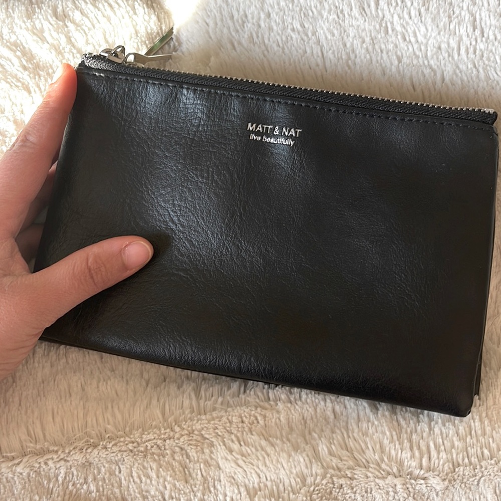 MATT & NAT | Black Triplet Wallet Clutch